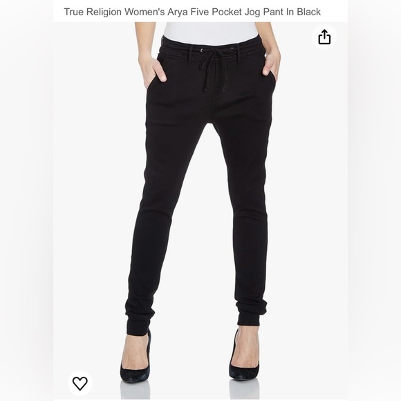 True Religion stretch jog pant black - Picture 1 of 8